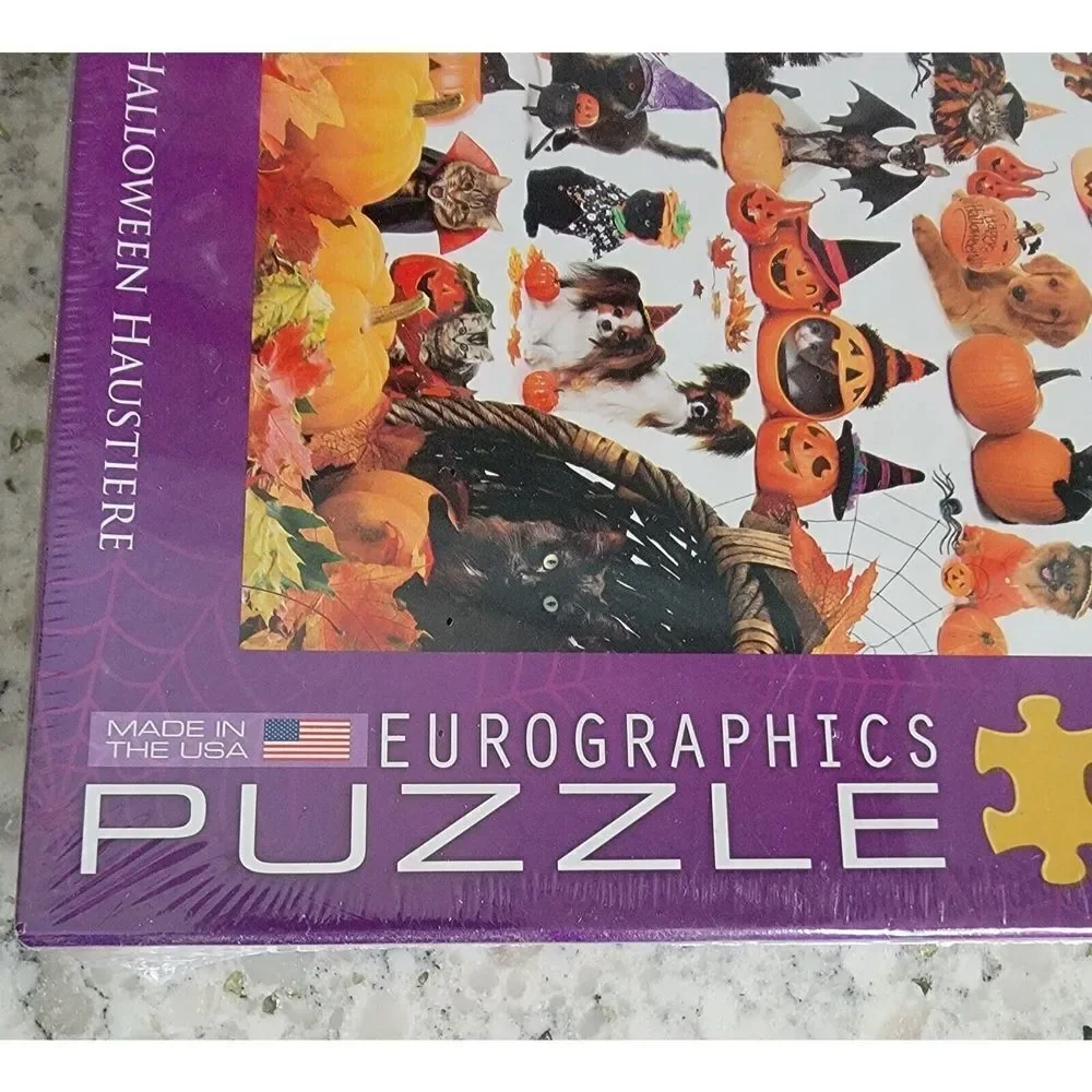 1000 Piece Eurographics Puzzle HALLOWEEN‎ PETS Cats Dogs in Costume NEW SEALED